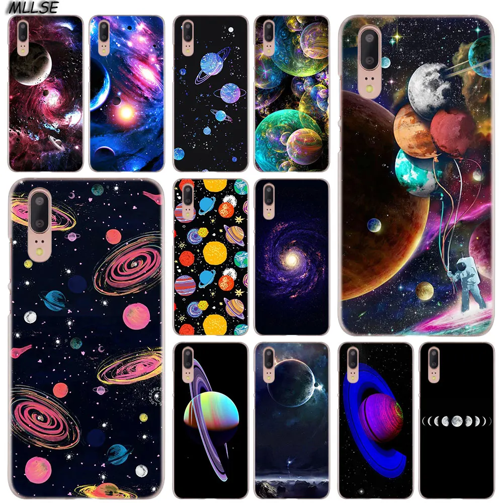 

MLLSE Space Planet Stars Fashion Clear Case Cover for Huawei P30 P20 P10 P9 P8 Lite 2017 P30 P20 Pro Mini P Smart Plus Cover Hot