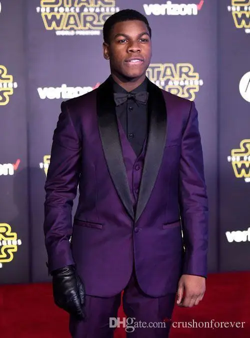 2019 Classic Best Man Prom Party Men Suit Custom Made Dark Purple