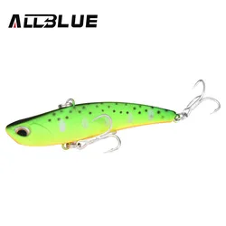 ALLBLUE Blade Sinking Vibration Fishing Lure - Hard Plastic Winter Ice Fishing Bait (Color B)