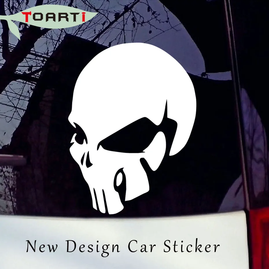 

Skull Vinyl Decal Car Sticker For Car Styling Removable Adhesive Waterproof Window Decals Decor Hollow Out Diy Decor Accessories