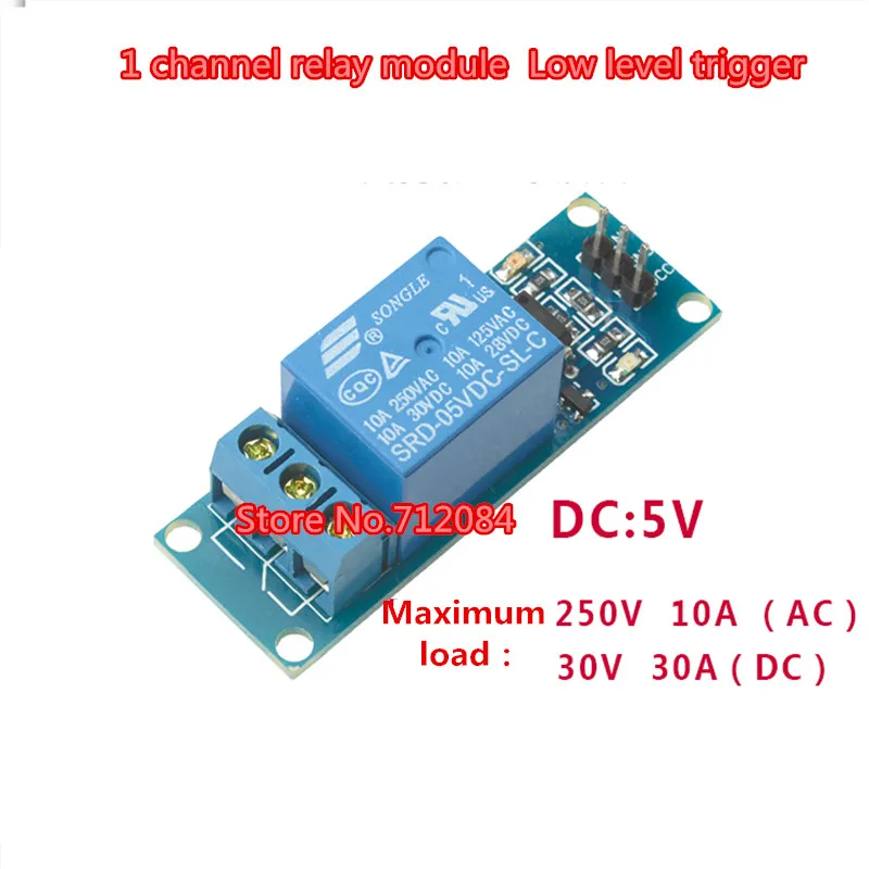 

5V 1 one channel relay module with optocoupler isolation Low level trigger, relay switch with indicator light