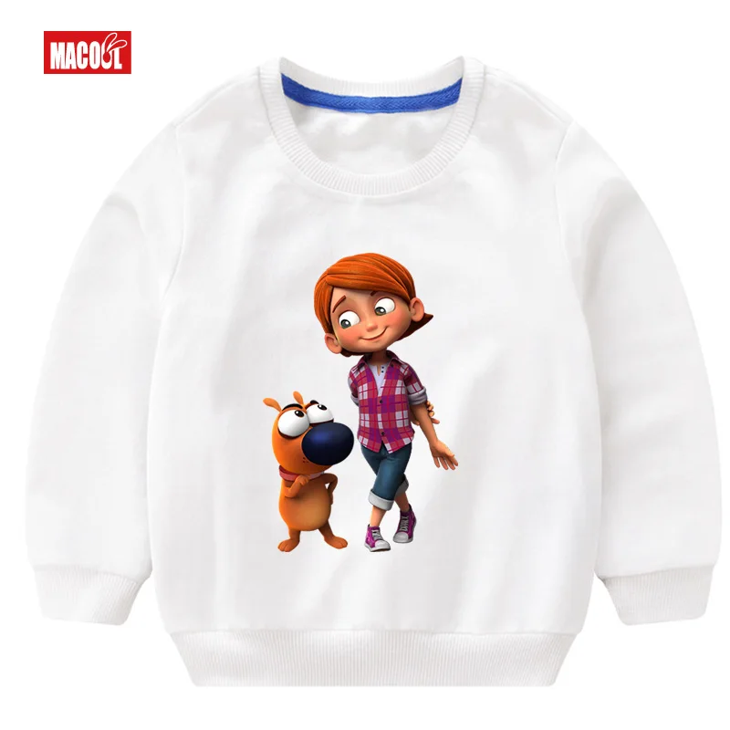 

Spring Casual Girls Colorful Flowers Print Long Sleeve Sweatshirt Loose Cotton Cartoon printing Tracksuits Fashion Clothes 3T-8T