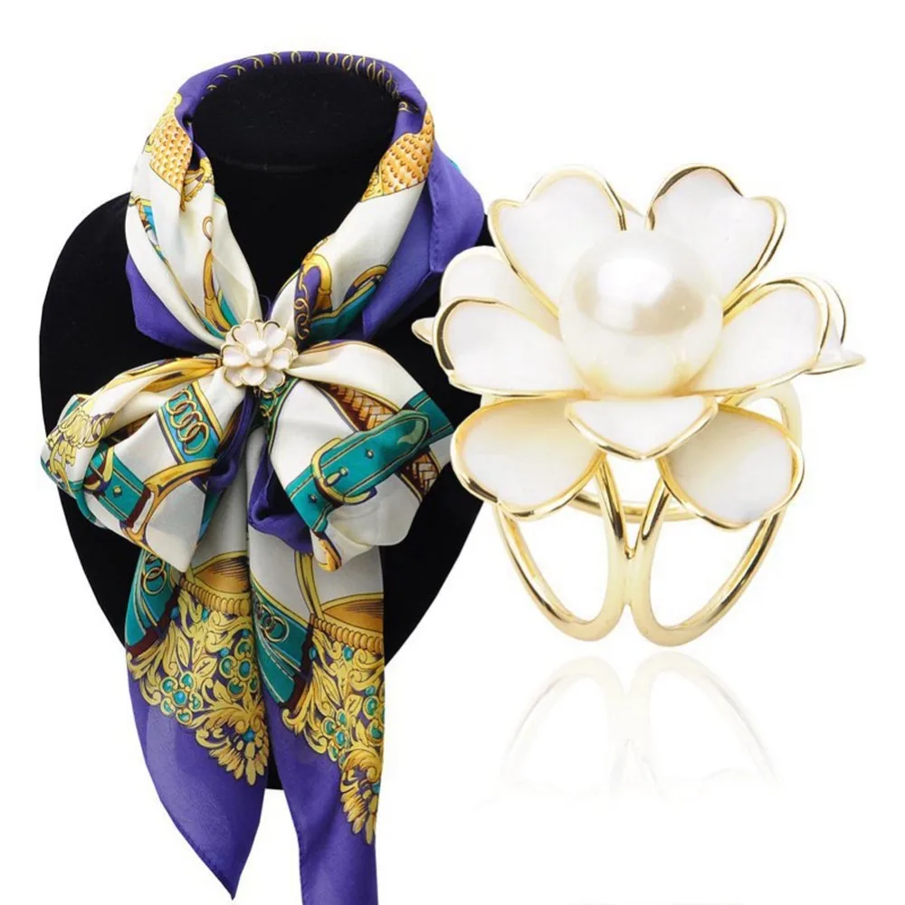 

Imitation Pearl Handmade Faddish 2017 Grateful Goods Scarf Buckle Personality Modern Original Lovely