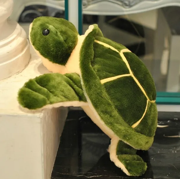 

about 25cm green turtle plush toy ,birthday gift h918