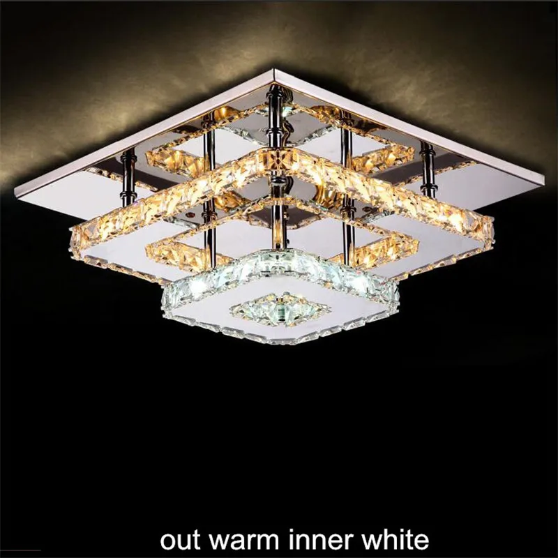 Cristal moderno led luzes de teto plafon