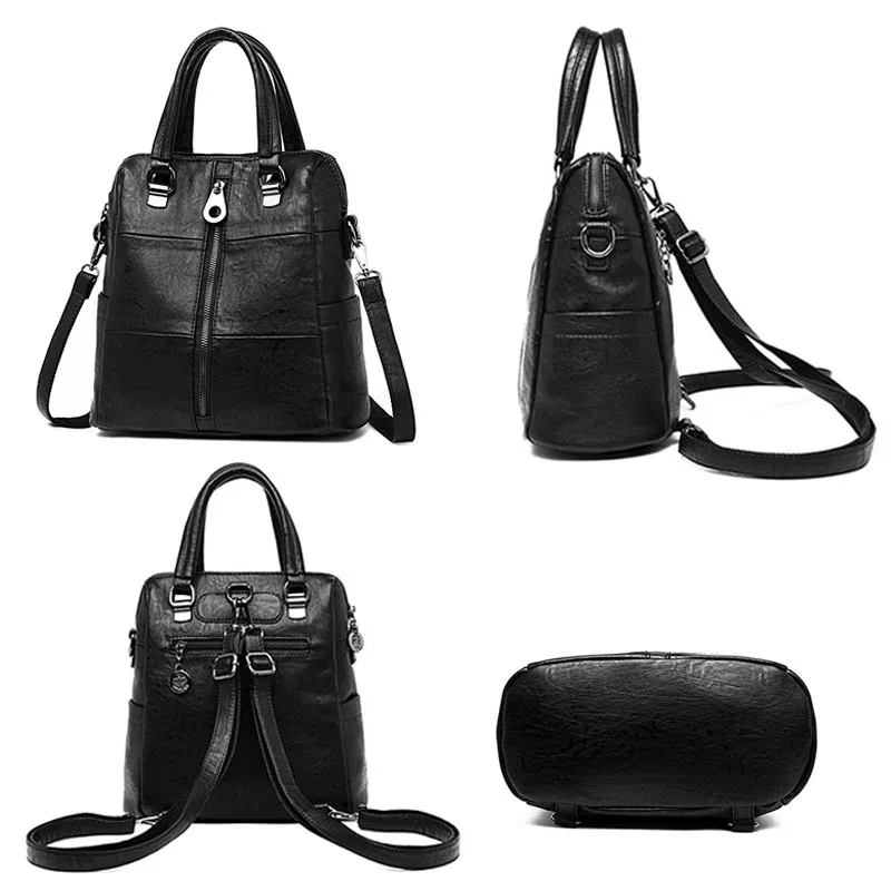 2018New moda mujer mochila de alta calidad de cuero mochilas para adolescentes mochila 2018New moda mujer mochila de alta calidad de cuero mochilas para adolescentes mochila