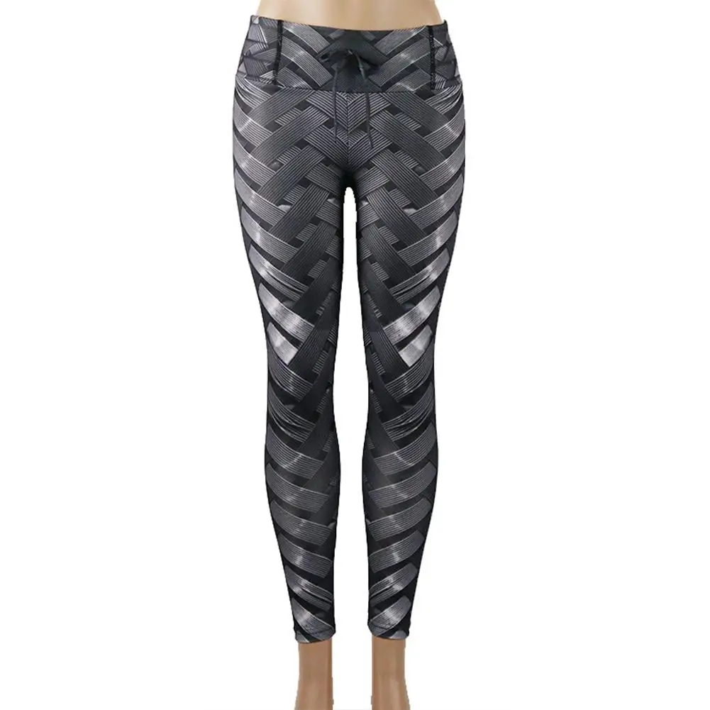 

2019 New Yfashion Women Sports Thin High Elastic Fashionable Fitness Pants