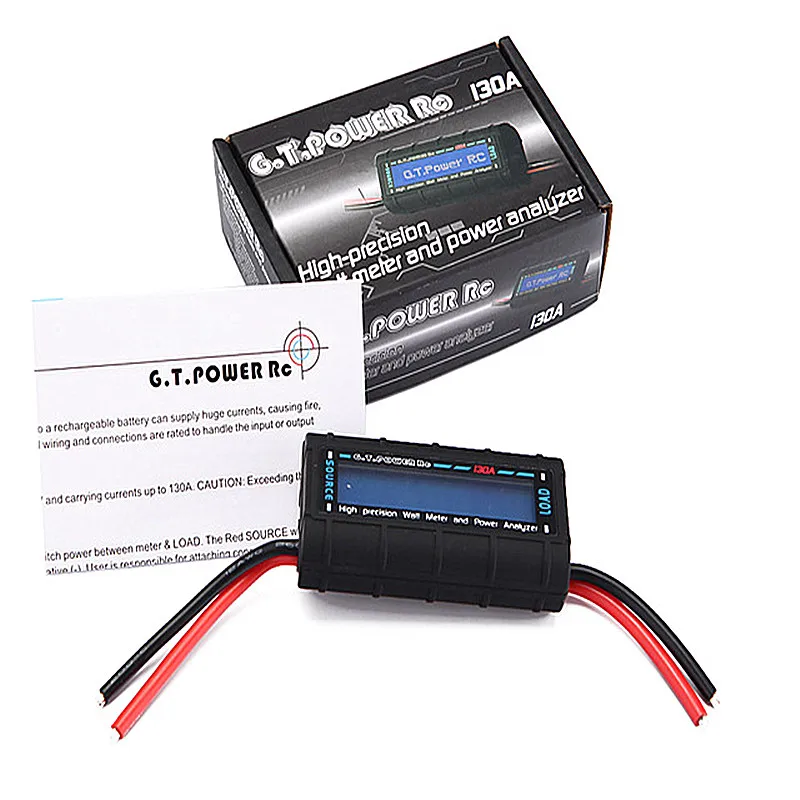 GT Power LCD RC 130A Ватт метр анализатор мощности ватт Up Battery Balance Ampere Meter|Детали и