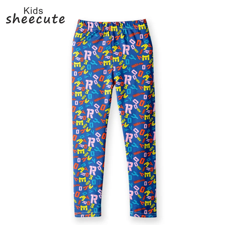 SheeCute Girls Spring Autumn Full Length Printing Skinny Leggings SC1752-C