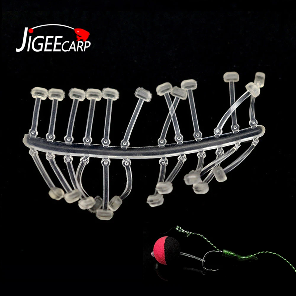 

JIGEECARP 100PCS Carp Fishing Plastic Bait Stops for Boilie Bait Pop Up Stop Holder Screw Inserts Hair Rig Tackle Fishing Gears