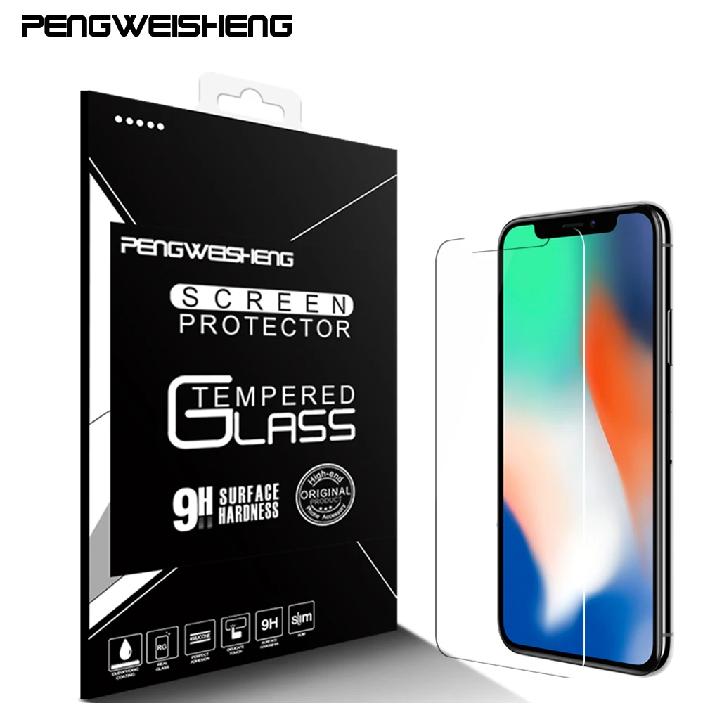 0.3mm 9H 2.5D Tempered Glass for iPhone XS MAX XR 6 6S 5 5s 5c SE 4s 7 8 screen protector Film for iphone 7 plus for iphone X