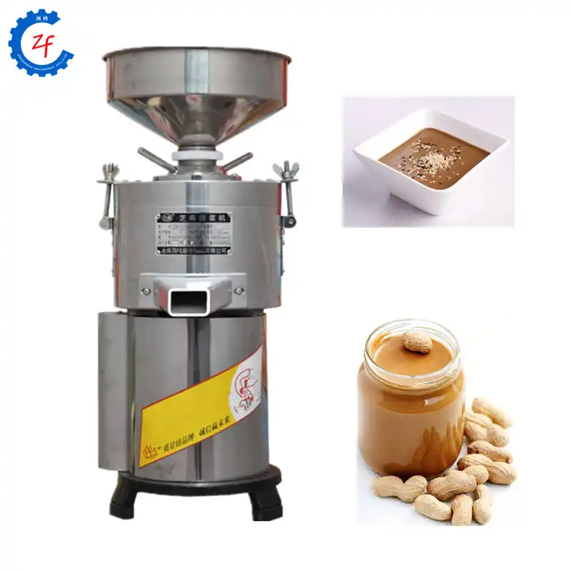 Small scale groundnut paste grinding processing equipment sesame peanut
