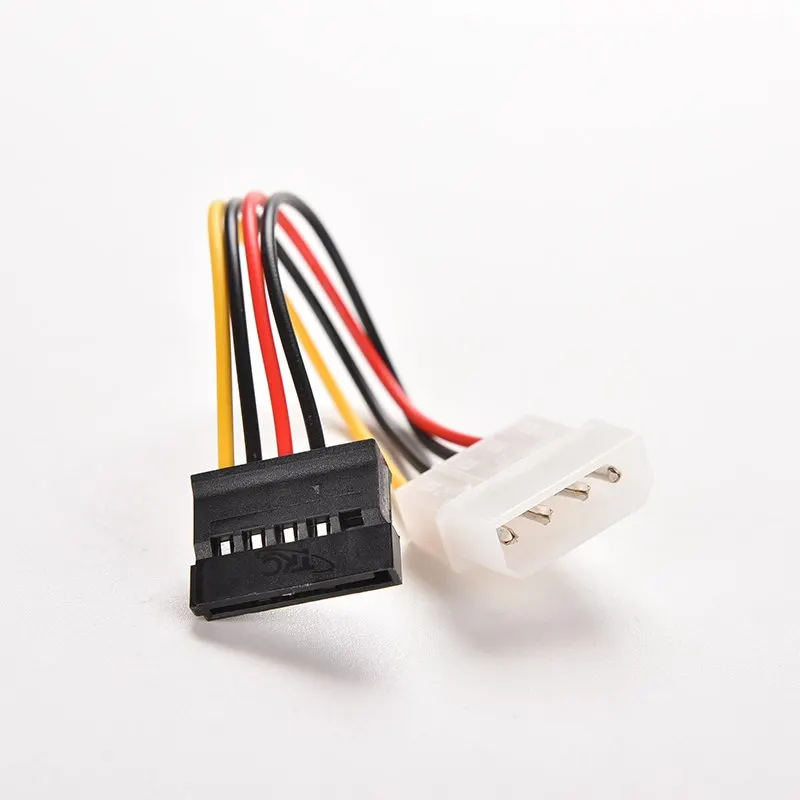 2шт 4 Pin IDE до 15 SATA для последовательного ATA кабель адаптера питания|Компьютерные