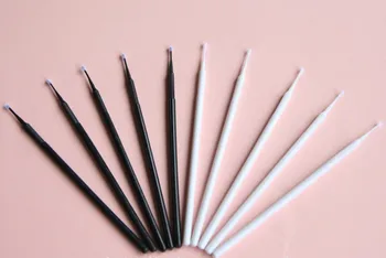 

Manufacturers selling disposable Mini eyelash brush Grafting eyelash stick cotton stick Black/white 10000pcs/lot