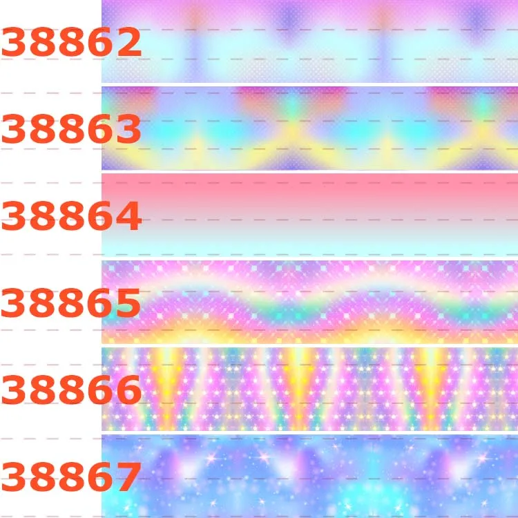 

10yards -different sizes - cute ribbon Gradual change pattern printed Grosgrain ribbon diy