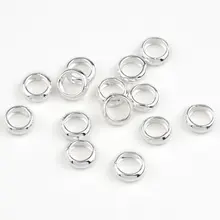 Новинка, 3-8 мм, кольца из стерлингового серебра 925 пробы, кольца из серебра, свободные кольца, серебряные бусины для браслета, ожерелья, ювелирных изделий, сделай сам
