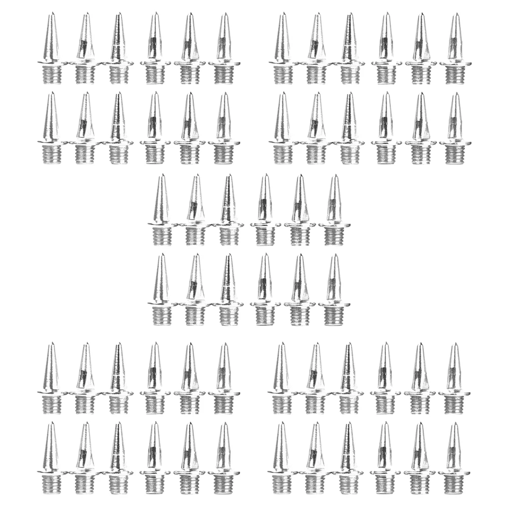 MagiDeal 60pcs Track Running Shoes Spikes Replacement Pyramid 13 mm Value Pack Replacement Metal Spikes Athletic Replacement 