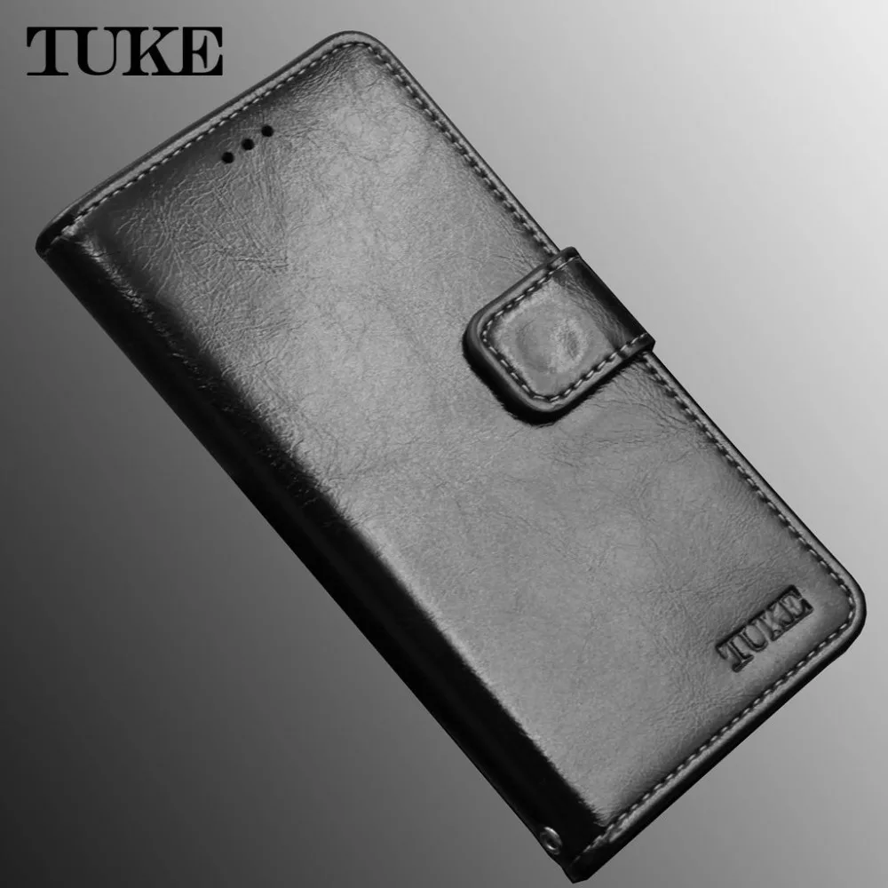 

TUKE Fashion Oil Wax Leather Case Cover For Prestigio Grace Q5 5506 PSP5506 DUO Wallet Flip Case Q 5 Phone Bag Protective Fundas