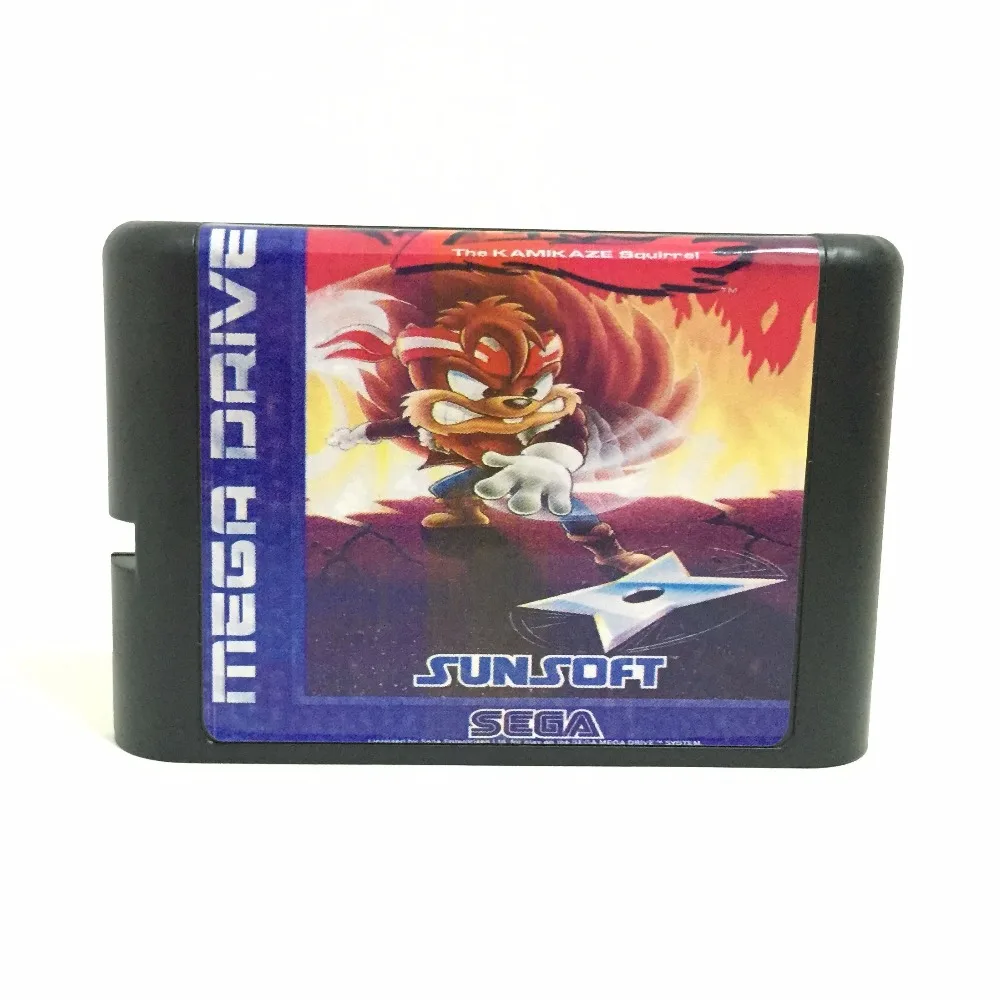 

Zero the Kamikaze Squirrel 16 bit MD Game Card For Sega Mega Drive For Genesis