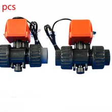 DC6V DC12V DC24V 2 ходовой клапан керамический сердечник электрический шаровой клапан пластиковый интерфейс моторизованный шаровой клапан DN15 DN20 DN25 DN32 DN40