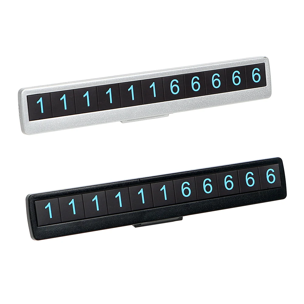 

LEEPEE Car Parking Number Plate Car-styling Car Luminous Temporary Parking Card Mobile Phone Number Card Car Sticker Hidden
