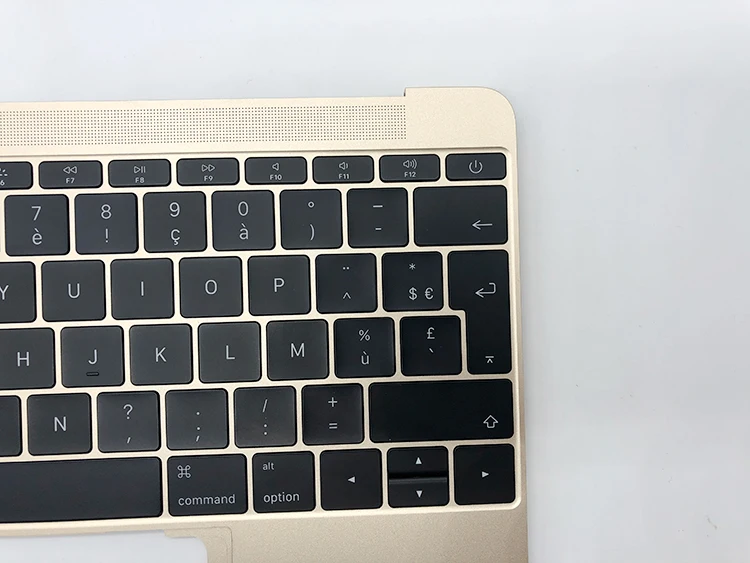 Золотой чехол для Macbook retina 12 ''a1534 Топ чехол+ клавиатура+ Подсветка французская раскладка EMC 3099 2991 FR MF855