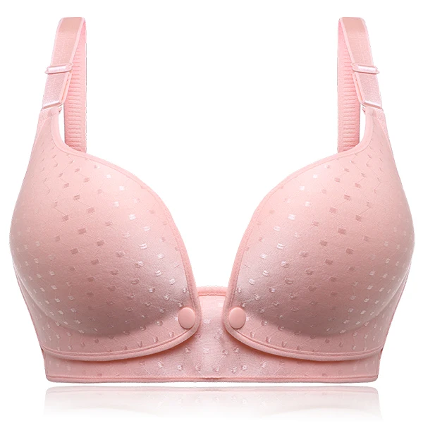 Cotton Nursing Maternity Bra Front Closure Wireless Adjustable Nursing Bras Breastfeeding Bra For Pregnant Women Underwear