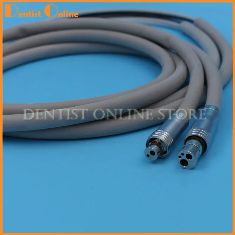 Dental 2/4 Holes Handpiece Hose Tube with Connector for High Speed