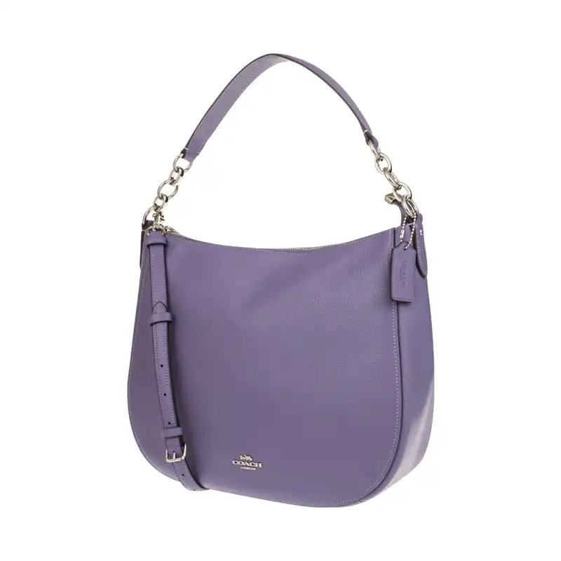 coach pebble leather elle hobo