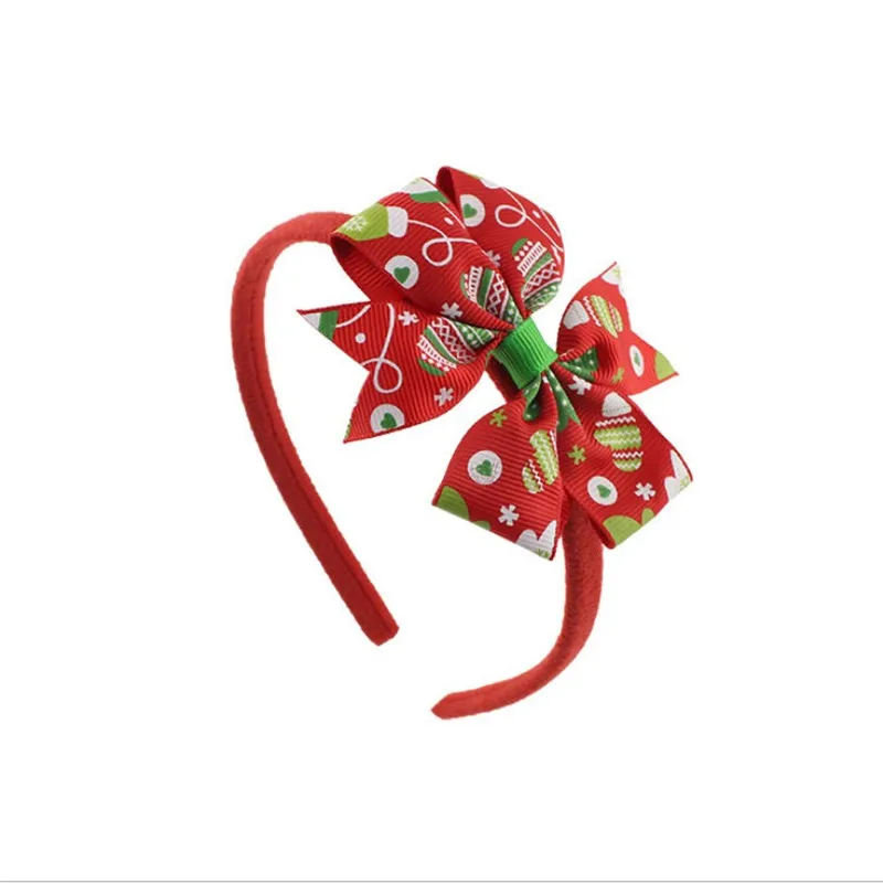 Christmas Halloween Flower Hair Bows Headband Plastic Teeth Ribbon Hairbands Hoop Hair Accessories For Girls (3)