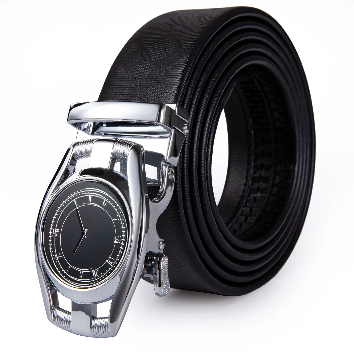 3.5cm New Fashion Men's Belts Luxury Cowhide Leather Designer Automatic Buckle Watch Pattern Wedding Party Barry.Wang | Аксессуары