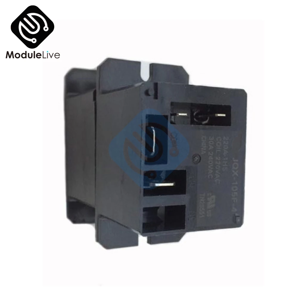 JQX 105F 4 220V 1HS реле кондиционера AC 30A HF105F Pin|relay ac|air conditioner relayrelay air |