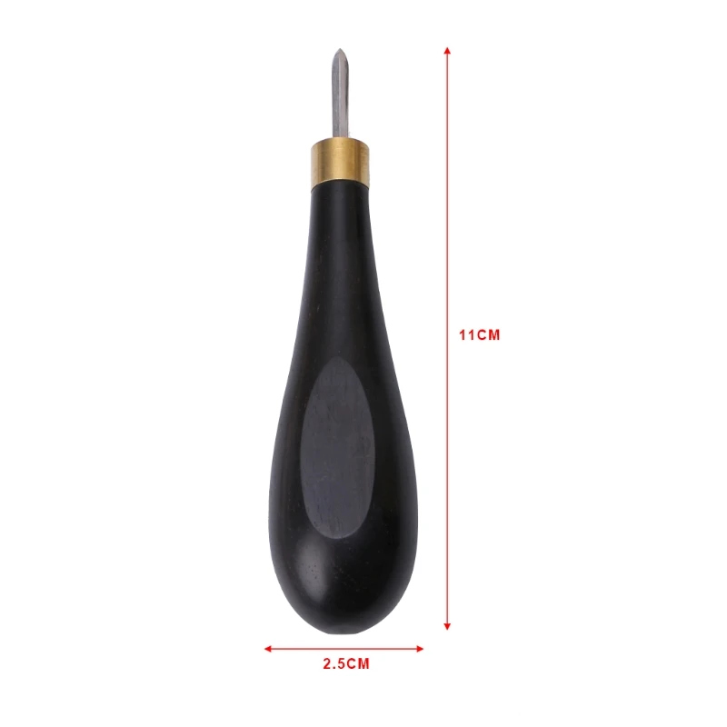 

1PC Leather Craft DIY Wooden Diamond Rhombus Awl Leathercraft Reaming Punch Tool