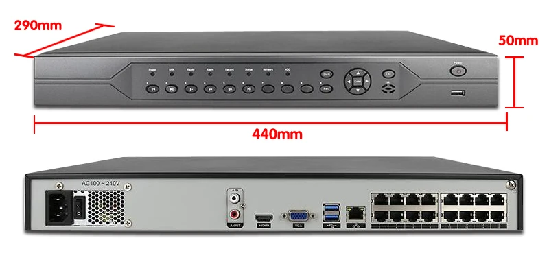 H.265 16CH 8CH 4K 5MP 4MP 3MP 48V настоящий POE NVR XMEYE P2P ONVIF сетевой видеорегистратор для POE IP система наблюдения ссtv с 4 ТБ HDD