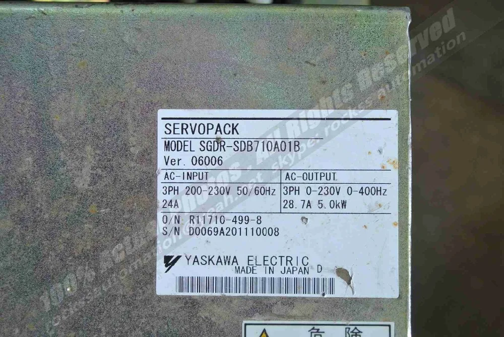 SGDR-SDB710A01B используется в хорошем состоянии с бесплатным DHL/EMS