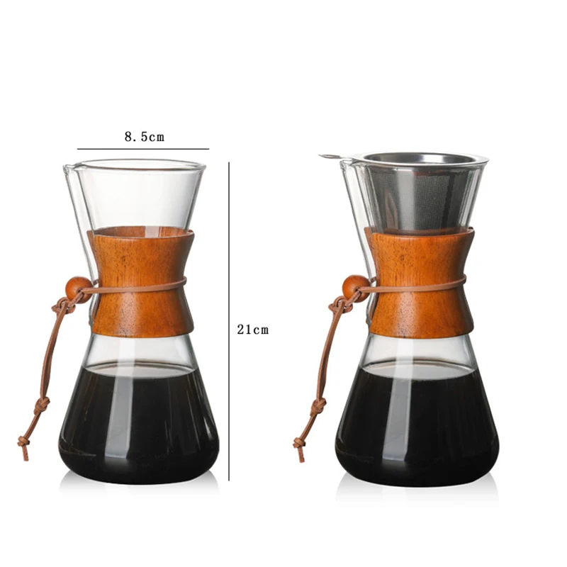 550 ML عالية البورسليكات الزجاج صب الإفراط القهوة الأواني اليدوي وعاء بالتنقيط مقاومة درجات الحرارة العالية الزجاج القهوة صانع Coffeeware 550 ML عالية البورسليكات الزجاج صب الإفراط القهوة الأواني اليدوي وعاء بالتنقيط مقاومة درجات الحرارة العالية الزجاج القهوة صانع Coffeeware