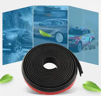 

Dragonpad 4M Universal Car Z-Shape Rubber Seal Weather Strip Hollow Door Window Edge Moulding Trim Decorate Weatherstrip, Black