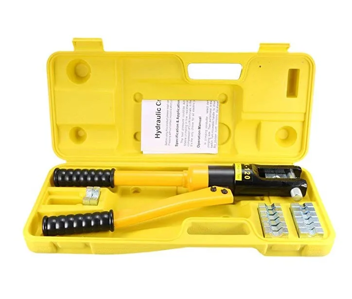 

YQK-120 10-120mm2 Hydraulic Crimper Tool Kit Tube Terminals Lugs Battery Wire Crimping Force(YQK-120)