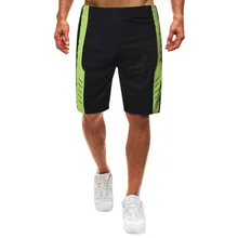 Мужские спортивные Лоскутные цветные кнопки повседневные свободные спортивные штаны шорты на шнурке pantalones cortos gym korte sportbroek heren T