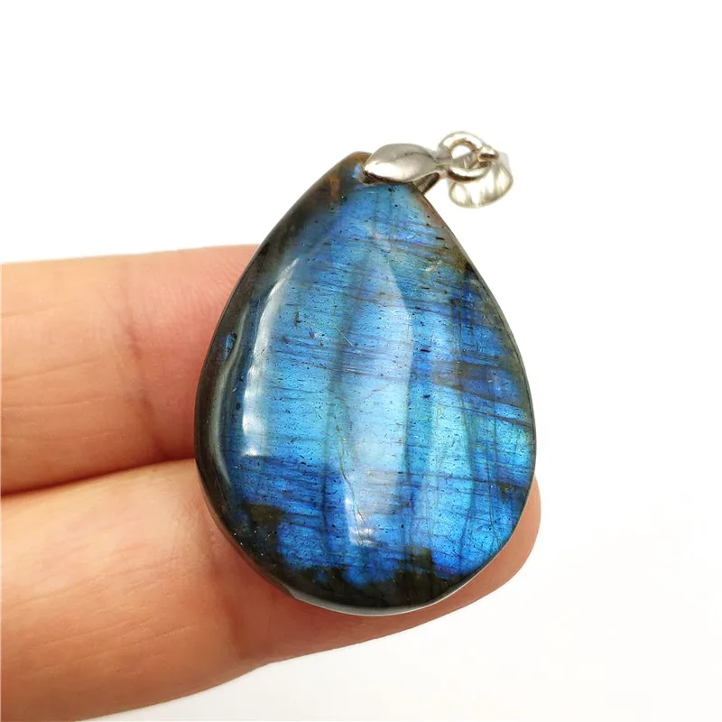 Natural Labradorite Necklace Pendant (6)