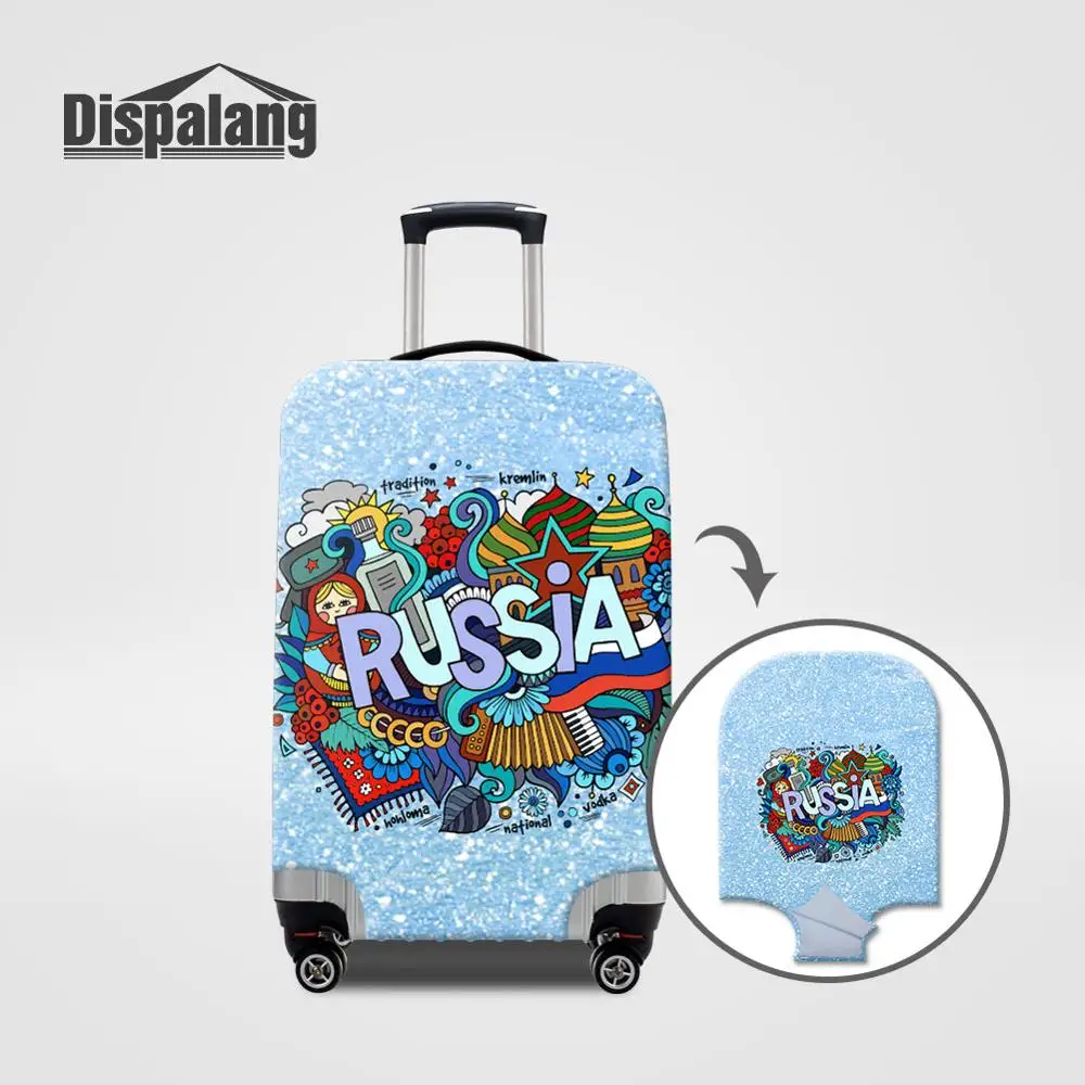 Dispalang спандекс эластичный багаж защитный чехол для 18-32 дюймов Россия костюм чехол Чехлы 4 размера/М/Л/XL чехол Аксессуары для путешествий - Цвет: Армейский зеленый
