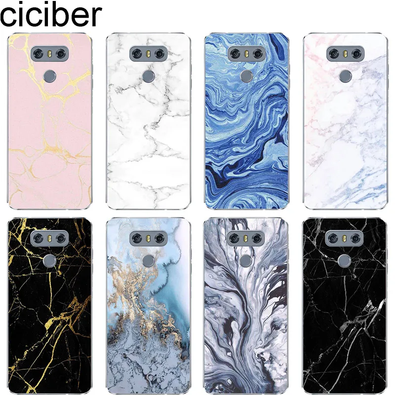 

ciciber Marble For LG V40 V35 V30 V20 G7 G6 G5 G4 THINQ Soft TPU Phone Cases Cover Clear For LG K8 K10 K4 K7 2017 2018 K9 K11 +