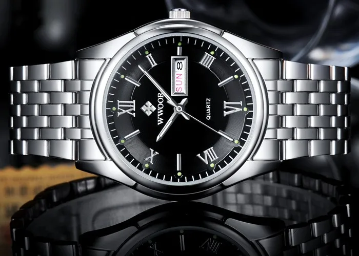 Men's Luminous Luxury Stainless Steel Strap Fashionable Brand Watch