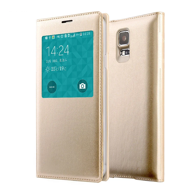 Finestra Aperta Vista Flip Cover Case Per Samsung Galaxy S6 S7 Edge S8 S9 Plus Note 8 9 S8 + S9 + Note9 Cover Case Shell