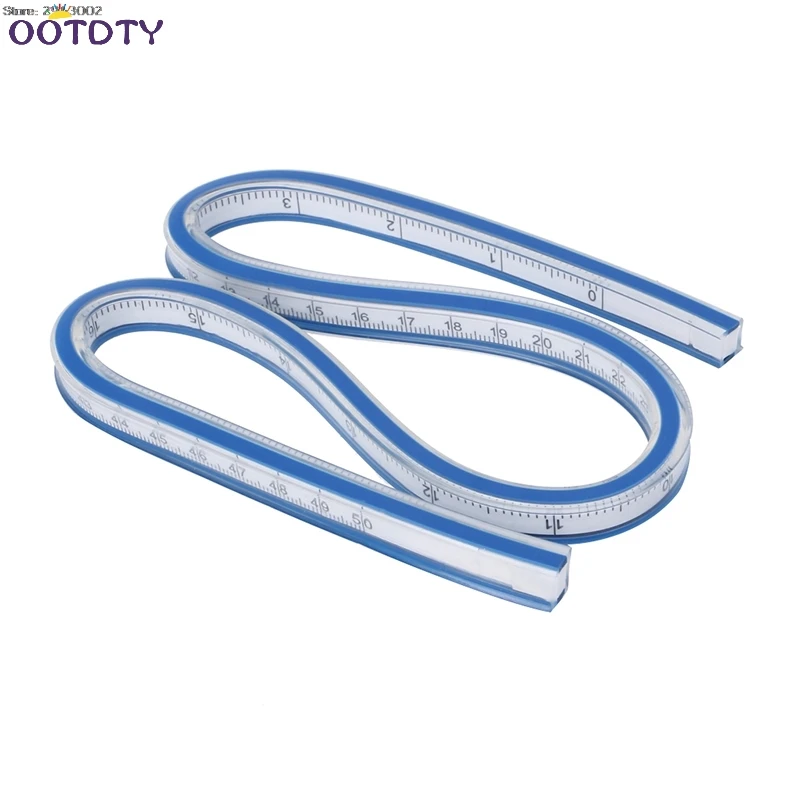 

Flexible Curve Ruler Drafting Drawing Tool Plastic Vinyl 30cm 40cm 50cm 60cm