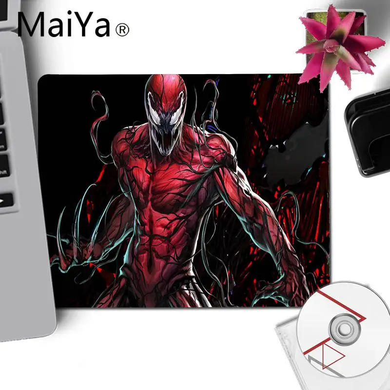 Maiya Marvel Comics Carnage игровой коврик для мыши для ноутбука коврик для мыши запирающийся край игровой коврик для мышки с Аниме Коврик для мыши скоростной коврик для мыши - Цвет: No Lock Edge 18x22cm