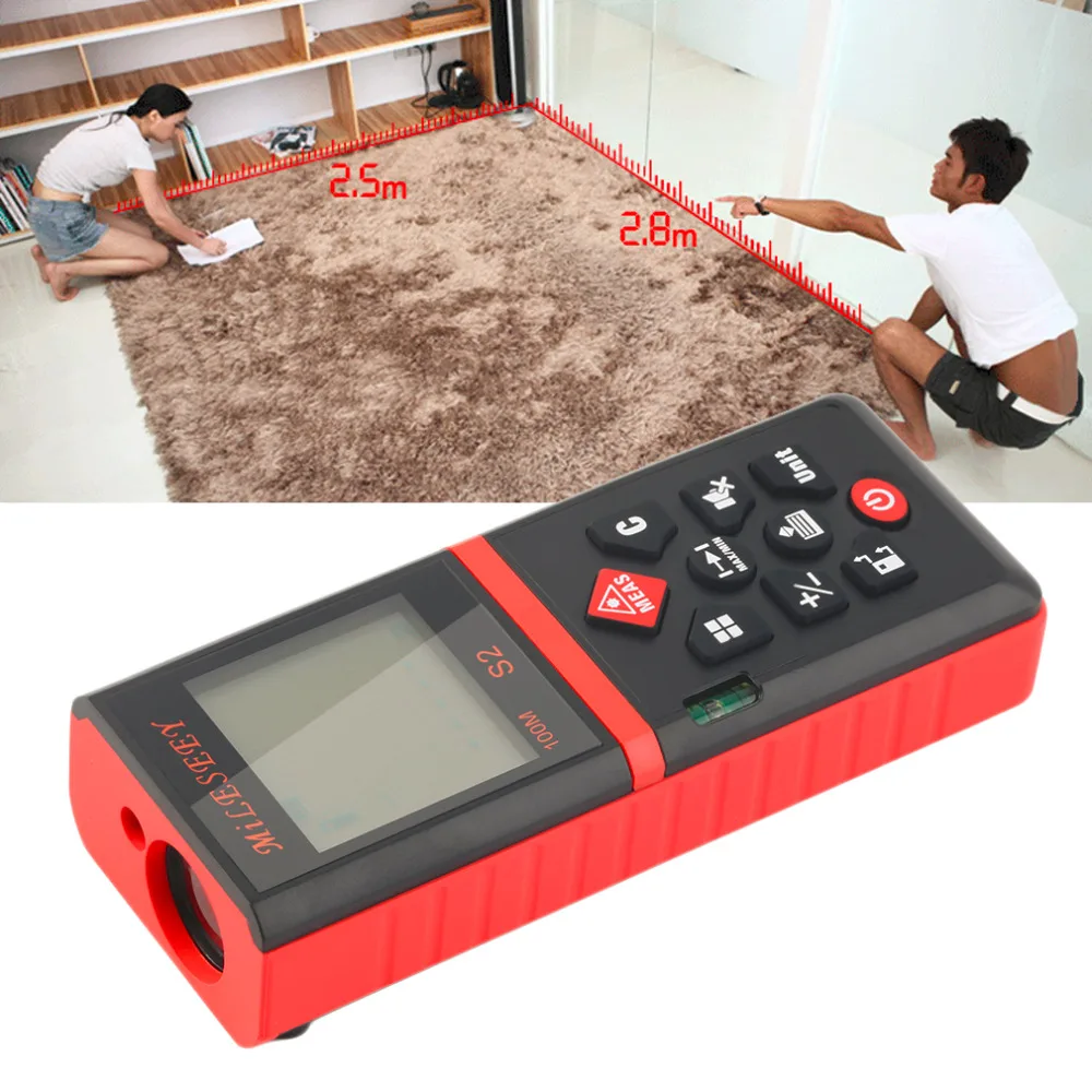 

Newest  Mileseey S2 100m Handheld Laser Distance Meter Digital Range Finder Measure