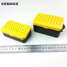 KESAIKE многофункциональная 2 отсека рыболовная коробка пластиковая червь земляной приманки приманка для ловли карпа аксессуары для рыболовных снастей