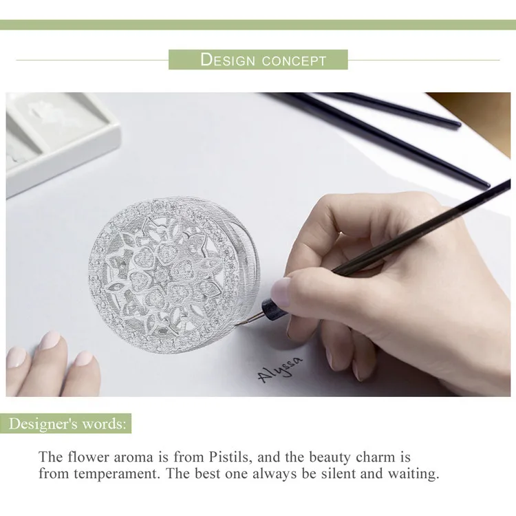 Blooming Flower Charm 6 Blooming Flower Charm - Show your style with the Blooming Flower Charm. Hand-finished in sterling silver, this design includes a pink and rose gold flower surrounded by cubic zirconia stones. The sides of the charm are decorated with small hearts. This exquisite and unique charm will bring mood and beauty to your day. Perfect gift for mom, sister, grandmother, friend or yourself. | 🚚 Free Standard Shipping 7-30 days | 🥇 Top Quality Product | 💎 100% S925 Sterling Silver | 🛡️ 100% Safe & Secure checkout