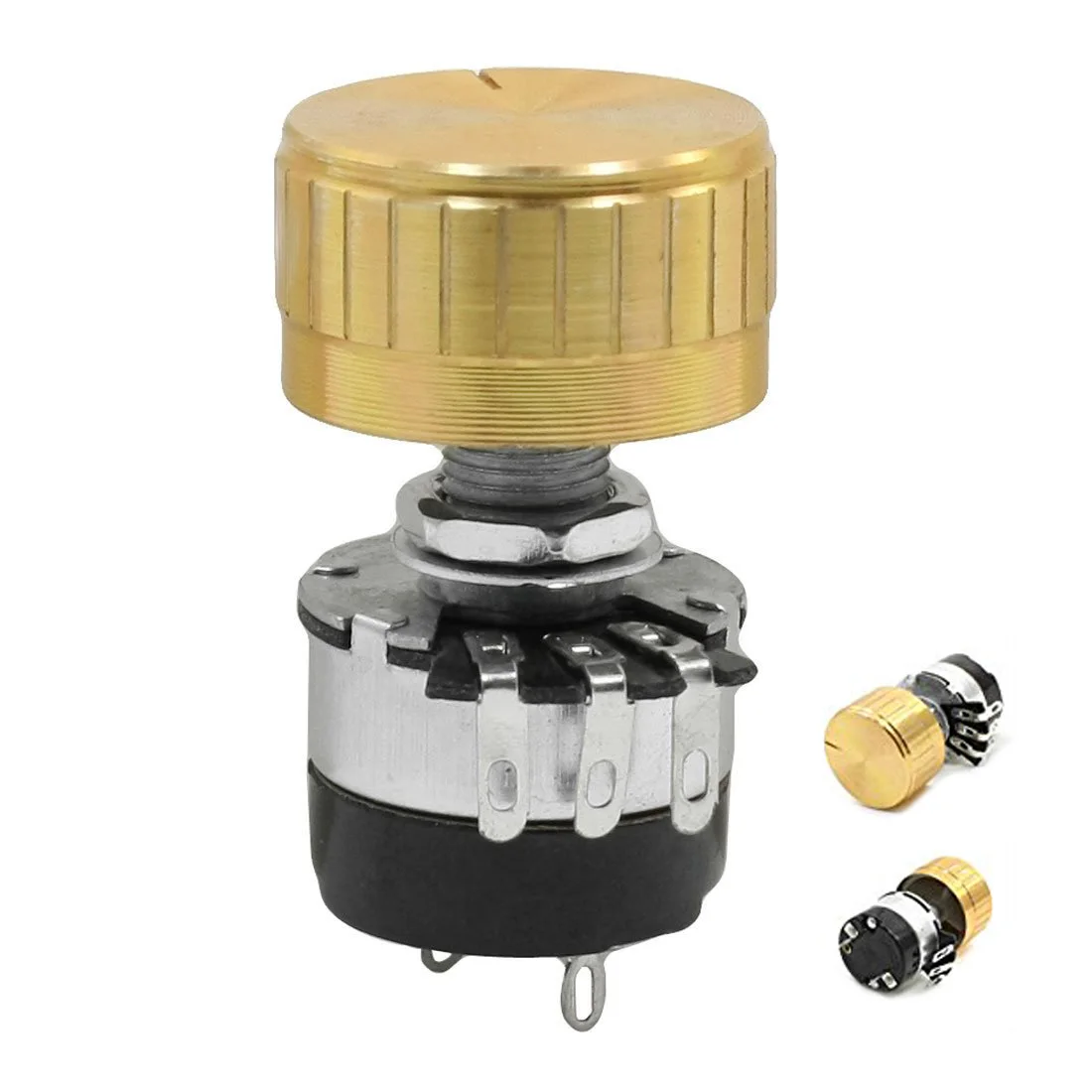 

New Style On/Off Switch Rotary Carbon Film Potentiometer 470K Ohm 5% WTH134-2
